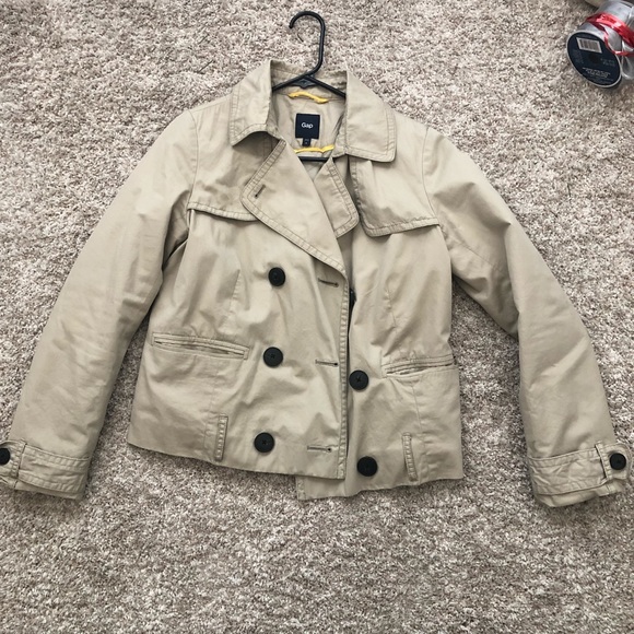 •••GAP Cropped Trenchcoat - Picture 1 of 7